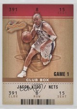 2002-03 Fleer Authentix Club Box /100 Jason Kidd #34 HOF