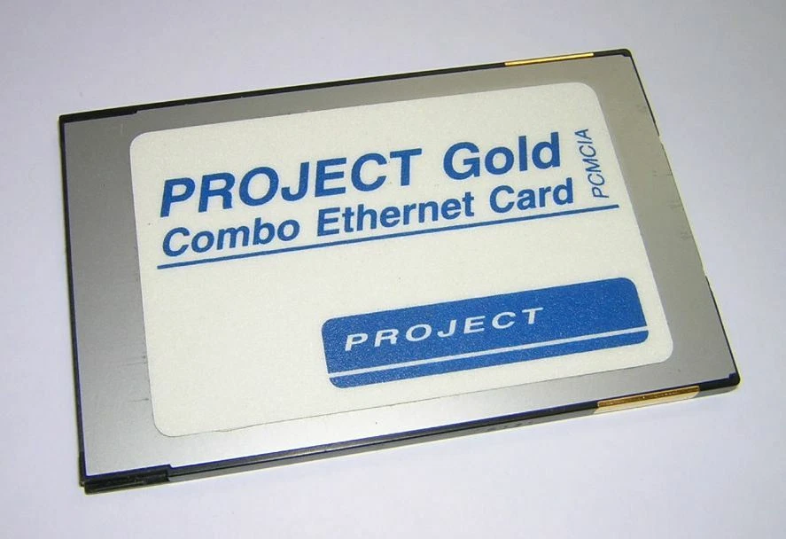 Project Gold PCMCIA Ethernet LAN Adapter GCS-B1-2000-BT PC Card w/o Dongle Cable - Image 1 of 1