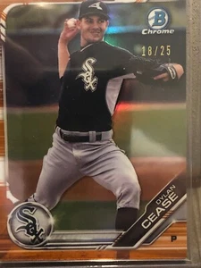 2019 Bowman Chrome Dylan Cease Orange Refractor /25 BCP-113 - Picture 1 of 3