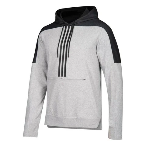 Toronto Maple Leafs NHL Adidas Men's Grey Team Logo Pullover Cotton Hoodie Cover