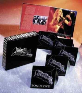 Judas Priest Metalogy Box Set-4 CD/1DVD/Booklet Studded Box Set - Rare 2004 - Picture 1 of 8