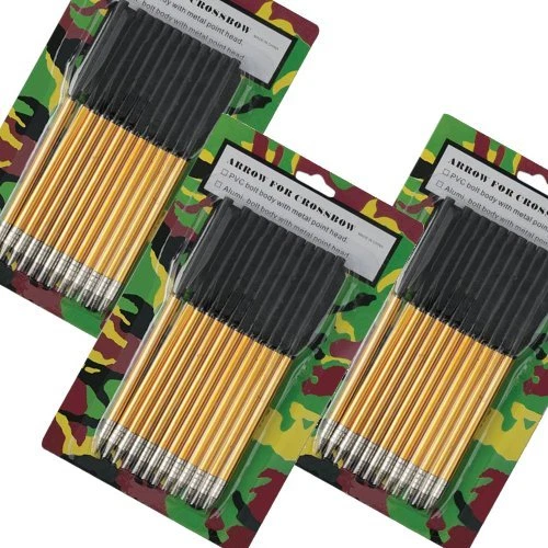 Aluminum Pistol Crossbow Arrows Bolts 50 - 80 Lbs (36 total - 3 packs of 12) New - Image 1 of 4
