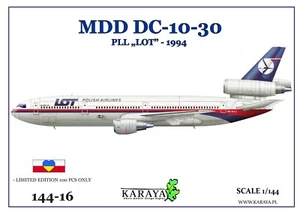 Karaya 144-16 MDD DC-10-30 Polish LOT 1/144 plastic model kit - LIMITED !!! - Picture 1 of 3