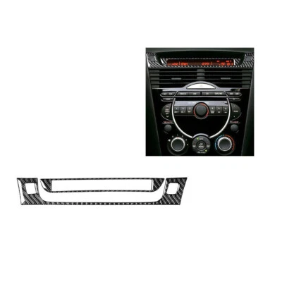 Cubierta de marco de pantalla de fibra de carbono 2 piezas para Mazda RX-8 2004-2008 Foto 1 de 4