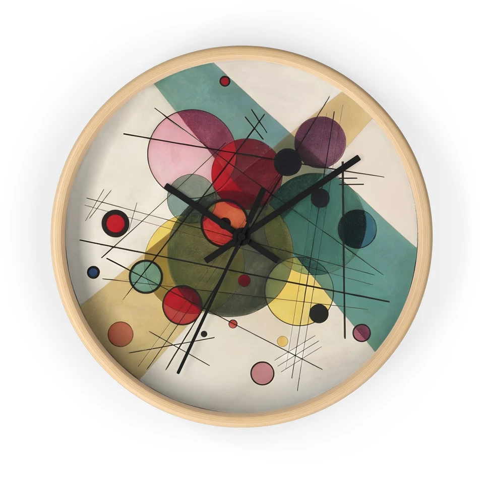Wassily Kandinsky BAUHAUS Art Deco De Kooning Malevich Pop Art Gift Wall CLOCK - Image 1 of 1