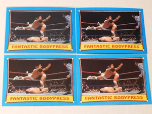 1987 Topps WWF Vintage Wrestling Card Lot of 4 #60 Fantastic Bodypress - Picture 1 of 1