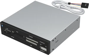 CARD READER INTERNO LETTORE DI SCHEDE USB FLASH CF MEMORY STICK PRO DUO SD SDHC - Picture 1 of 2
