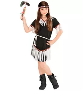 Indianer Kostüm Mädchen Kinderkostüm Indianerin schwarz Indianerkostüm Kinder - Bild 1 von 3