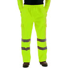 Hi Viz Vis Man Trouser High Visibility Reflective Safety Work Pants ELASTICATED 