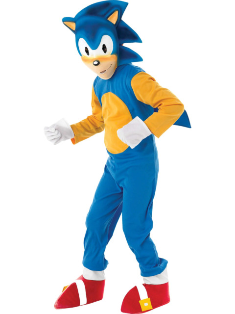 Rubie's Fantasia infantil Sonic The Hedgehog Deluxe, azul, pequena