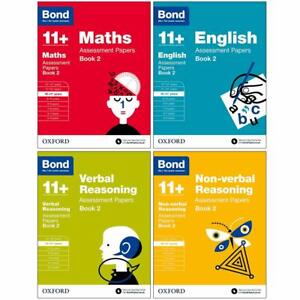 Bond 11+ Maths Assissment Papers Book 2  10-11 Years 4 Books Paperback Set