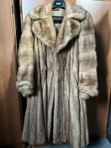 Vintage Autumn Haze Full Length Mink Coat- Roughly Size M - Picture 1 of 4