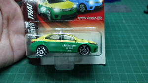 Majorette Toyota Corolla Altis Thai Taxi Yellow/Green 1:61  3" with Package