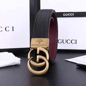 Luxury GUCCIBrand Leather Belt Casual Luxury Vintage Fashion Belt - Picture 1 of 10
