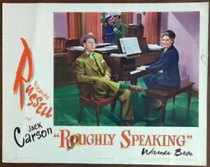 Rosalind Russell & Robert Hutton Roughly Speaking original movie Lobby Card 2066