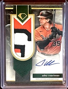 Adley Rutschman 2024 TOPPS DIAMOND ICONS AUTO Autograph Patch Logo #/25 Orioles - Picture 1 of 1
