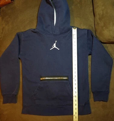 ДЛЯ МАЛЬЧИКОВ БОЛЬШОЙ AIR JORDAN HOPMAN ТОЛСТОВКА С КАПЮШОНОМ СИНИЙ МОЛНИИ МЕШОК ВЬЕТНАМ - Изображение 1 из 4