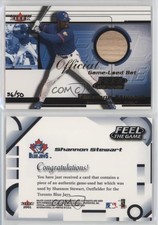 2001 Fleer Feel the Game Bats Gold /50 Shannon Stewart