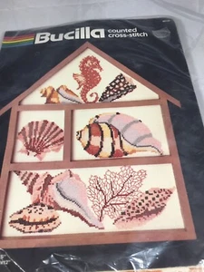 Bucilla Crosstitch Seashells Sealed - Picture 1 of 3