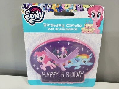 MY LITTLE PONY Amistad Cumpleaños Fiesta Suministros Grande VELA PASTEL 1 Moldeado Foto 1 de 4