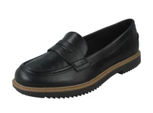 Clarks Raisie Eletta Halbschuhe Schwarz Leder UK 7 E Fit EU 41 - Bild 1 von 8