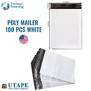 BORSE PER SPEDIZIONI POSTALI IN POLIETILENE AUTOSIGILLANTI 6"X9" 100 buste bianche marca UTAPE® - Foto 1 di 8
