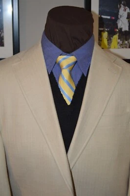 Hart Schaffner Marx Hombres 2btn Tostado Espiga Abrigo Deportivo Chaqueta Blazer Talla 42L Foto 1 de 4