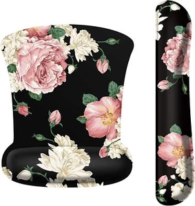 Mouse Pad with Wrist Support and Keyboard Wrist Rest Ergonomic Design Non-Slip - Picture 1 of 9