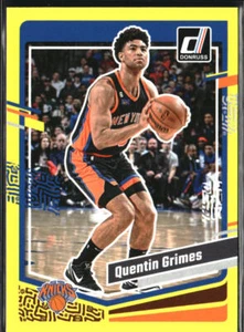 23/24 2023/24 Donruss Amarillo Paralelo #100 Quentin Grimes Knicks - Imagen 1 de 2