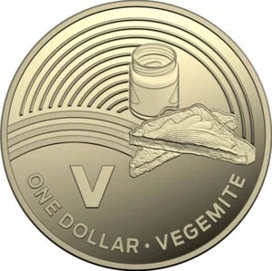 Australian 2019 One Dollar $1 UNC - Great Aussie Coin Hunt - V - VEGEMITE - Picture 1 of 2