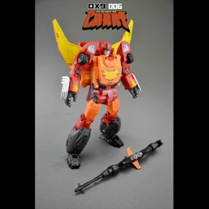 New DX9 D06 Carry Hot Rod Rodimus Prime Metallic Version MP Action Figure Toy - Picture 1 of 8