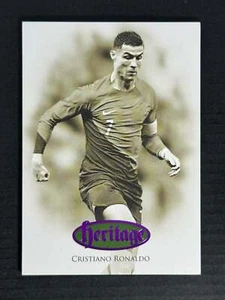 2024 Futera Única Nostalgia Heritage Amatista #117 Cristiano Ronaldo 19/29 - Imagen 1 de 2
