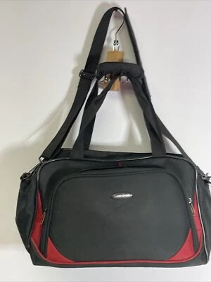 Samsonite 1910 Padded Laptop Bag / Travel Bag Carry On Luggage Black Strap - Image 1 of 4