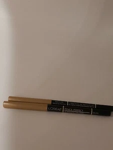L'oreal Pencil Perfect Automatic Eye Liner Ebony Lot of 2 - Picture 1 of 1