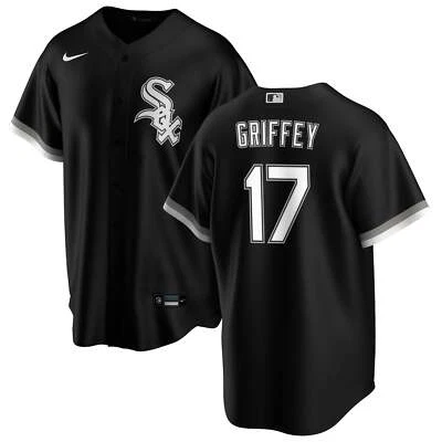 Chicago White Sox Ken Griffey Jr #17 Nike Black Alternate Official MLB Jersey - Image 1 of 3