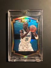 2015-16 Panini NBA Kevin Garnett Select Light Blue Prizm 071/199 Die-Cut