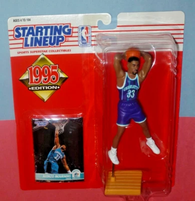 Alonzo Mourning Charlotte Hornets 1995 #33 alineación inicial Foto 1 de 3