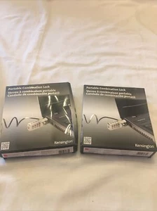 2 Kensington Portable Combination Laptop Locks - New ! - Photo 1/3
