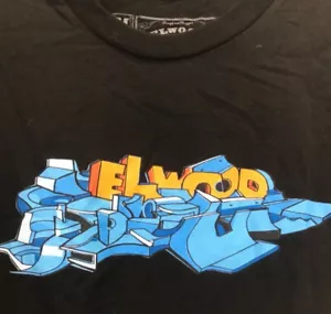 Vintage Elwood Rattray Graffiti Bomb Black Men’s Short Sleeve T-shirt - Picture 1 of 4