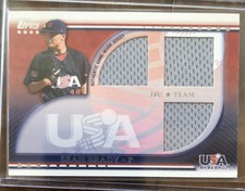 2010 USA Baseball Triple Jerseys #SB Sean Brady Insert Memorabilia Baseball Card