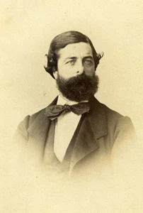 Felibrige Durege Portrait 13000 Marseille frühes Studio Foto alt CDV 1870 - Bild 1 von 2