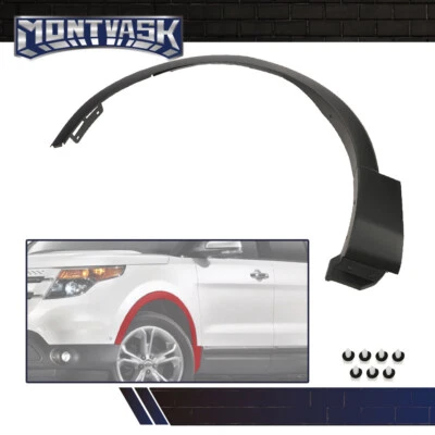 Fit For Ford Explorer 11-15 Front Left Side Wheel Molding Fender Flare Black - Image 1 of 4