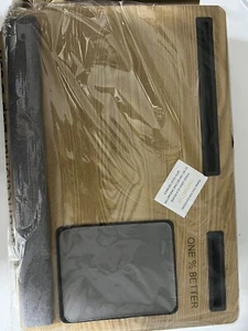 Large Lap Laptop Desk Portable w/Phone Holder & Wrist Rest for Notebook MacBook - Picture 1 of 5