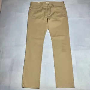 NEW J Crew 484 Slim Straight Brown Stretch Khaki Pants Mens Size 33x32 NWT - Picture 1 of 15