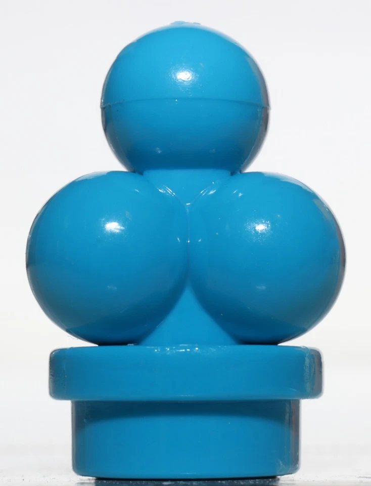 Lego 2x Dark Azure Cream Scoops Puffs Dessert Minifig Food NEW - Image 1 of 1