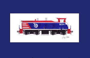 Belt Railway of Chicago MP15 #534 11"x17" Matted Print Andy Fletcher signed - Picture 1 of 1