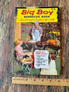 1957 Big Boy  BARBEQUE BOOK  Great Condition Spiral Bound - Imagen 1 de 7