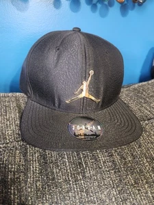 Nike Air Jordan Pro Element Ingot Gold METAL JUMPMAN Snapback Mütze Kappe schwarz  - Bild 1 von 15