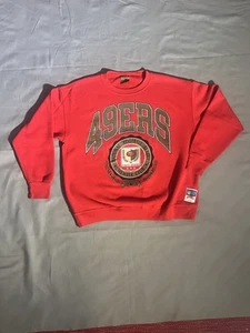 RARE Vintage 90s San Francisco 49ers Football by Nutmeg Red Color Men's Fit XL - Picture 1 of 4