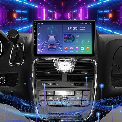 Radio estéreo GPS para automóvil Android 15 Navi CarPlay para Chrysler Town & Country 2011-20 Foto 1 de 4